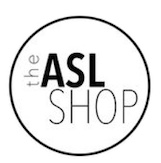 Circle that says "The ASL Shop"